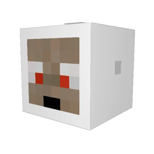zRolo Minecraft avatar head, 3D render