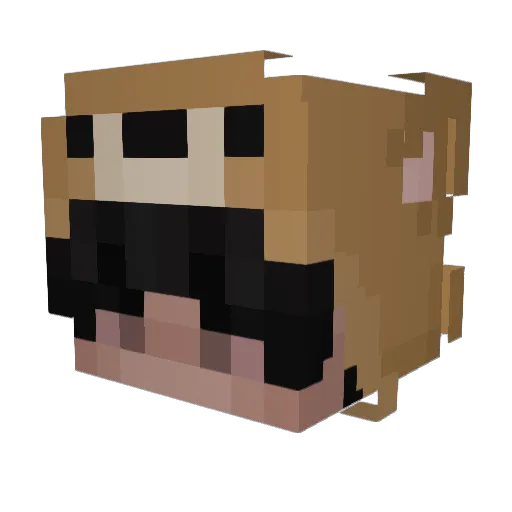 zRommih Minecraft avatar head, 3D render