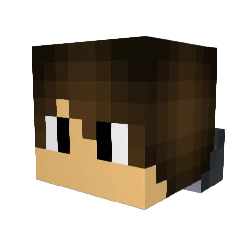 zRonie Minecraft avatar head, 3D render