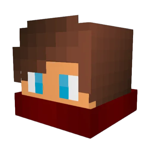zRuSi Minecraft avatar head, 3D render