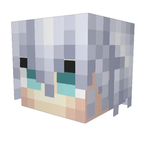 zRuffy_ Minecraft avatar head, 3D render