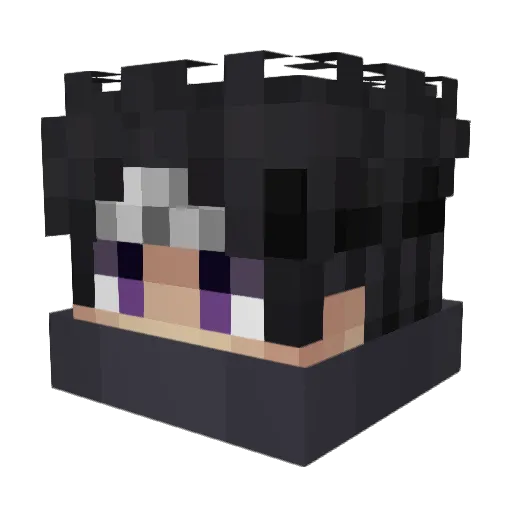 zRynxx Minecraft avatar head, 3D render