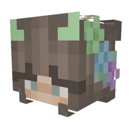 zSakuraaa Minecraft avatar head, 3D render