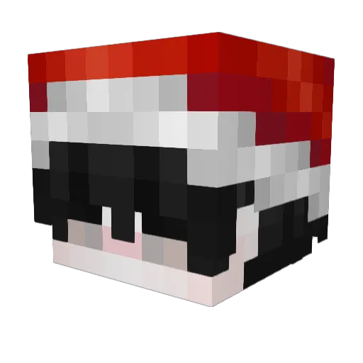zSam3x Minecraft avatar head, 3D render