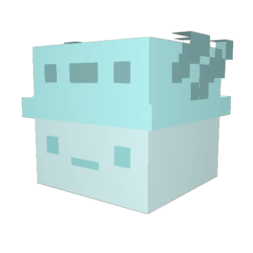 zSaness Minecraft avatar head, 3D render