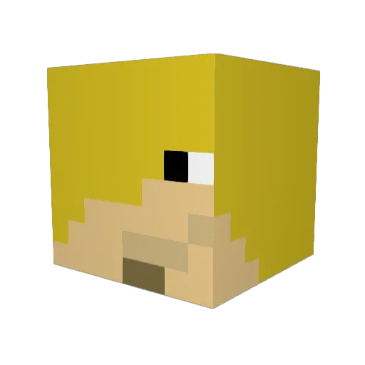 zSanji Minecraft avatar head, 3D render