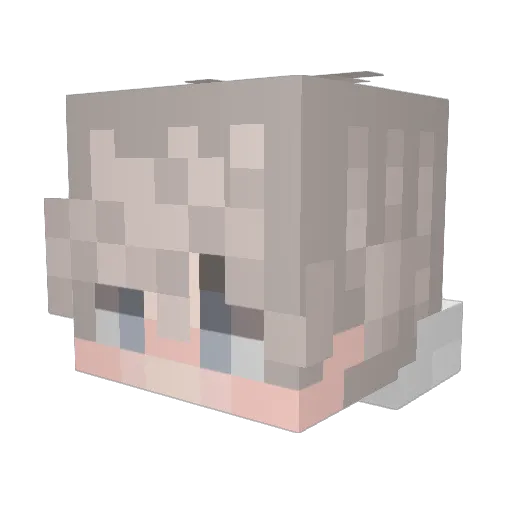 zScept Minecraft avatar head, 3D render
