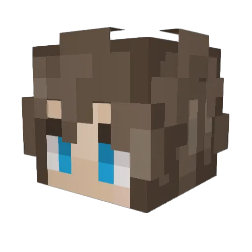 zScraggy Minecraft avatar head, 3D render