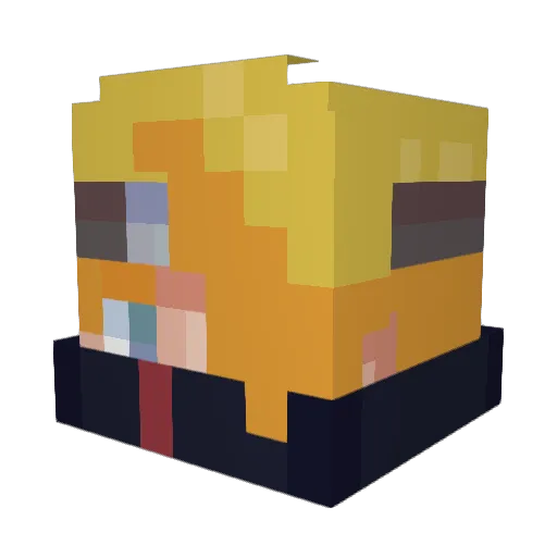 zSebas67 Minecraft avatar head, 3D render