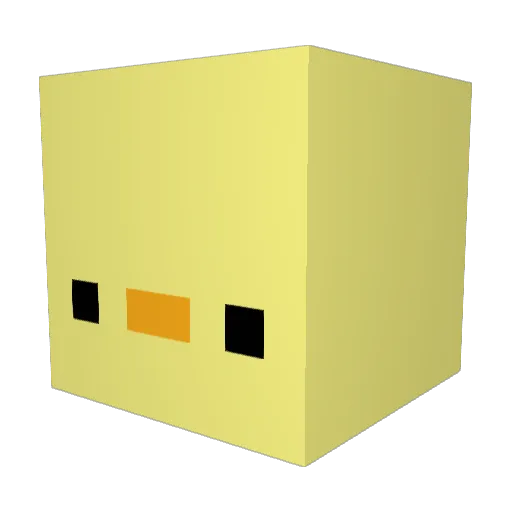 zSharpX Minecraft avatar head, 3D render