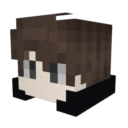 zSilverPvP Minecraft avatar head, 3D render