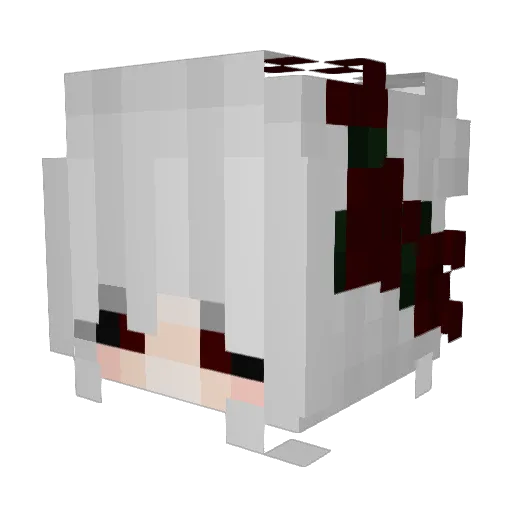 zSkyWarrior Minecraft avatar head, 3D render