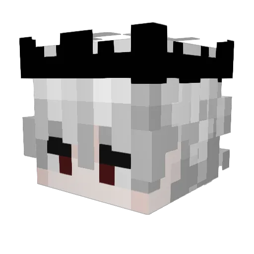 zSlash_ Minecraft avatar head, 3D render