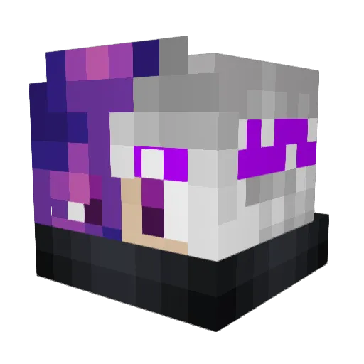 zSlouG Minecraft avatar head, 3D render