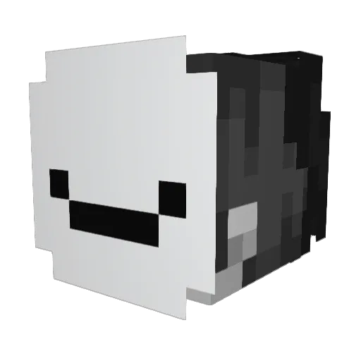 zSlowly Minecraft avatar head, 3D render
