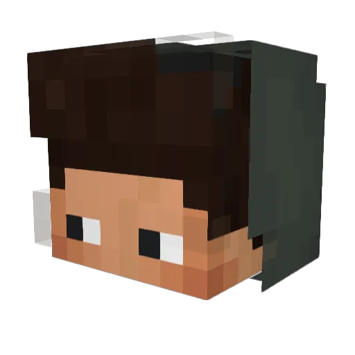 zSnexy Minecraft avatar head, 3D render