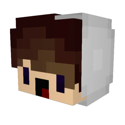 zSply Minecraft avatar head, 3D render