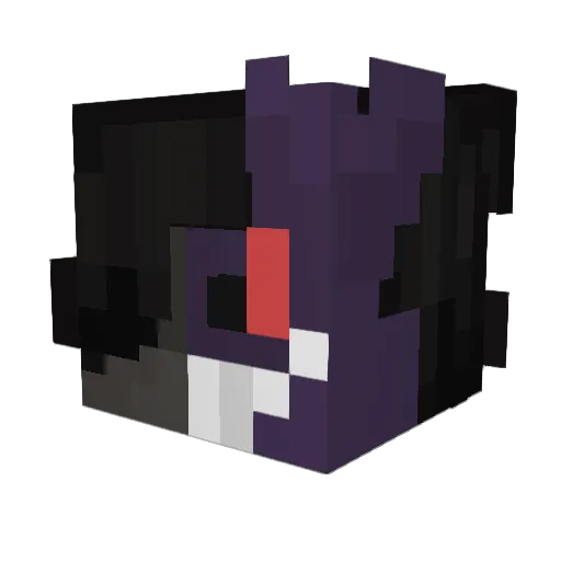 zSqtoxx Minecraft avatar head, 3D render