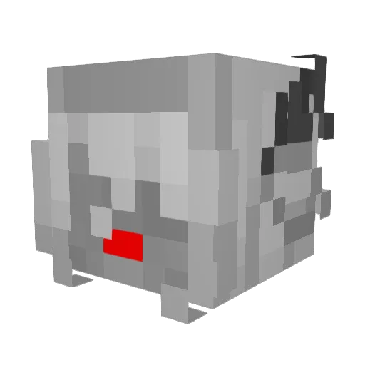 zStormer Minecraft avatar head, 3D render