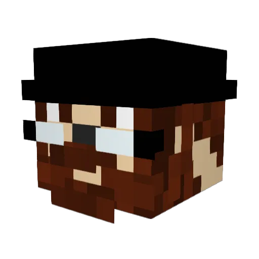 zSussy Minecraft avatar head, 3D render