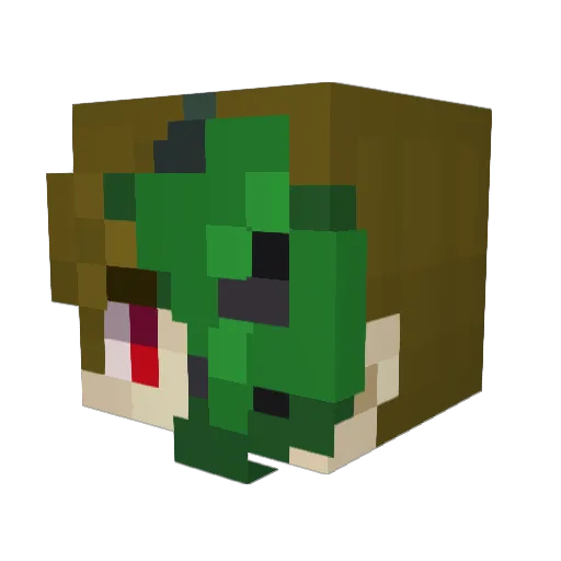 zSvvap Minecraft avatar head, 3D render