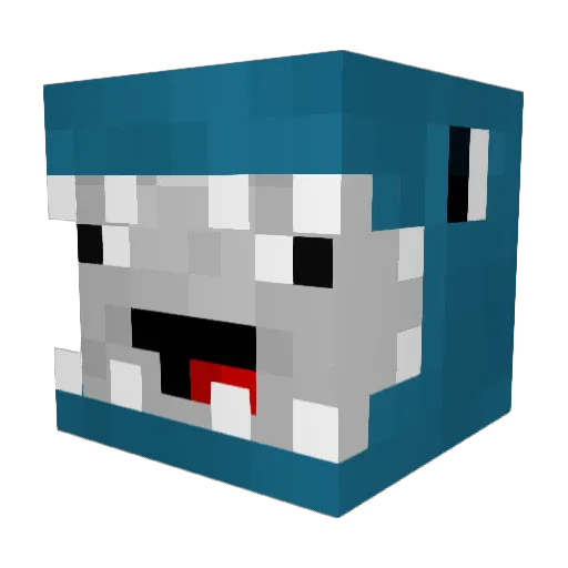 zTR0N Minecraft avatar head, 3D render