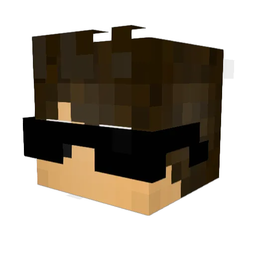 zTavoG0D_ Minecraft avatar head, 3D render
