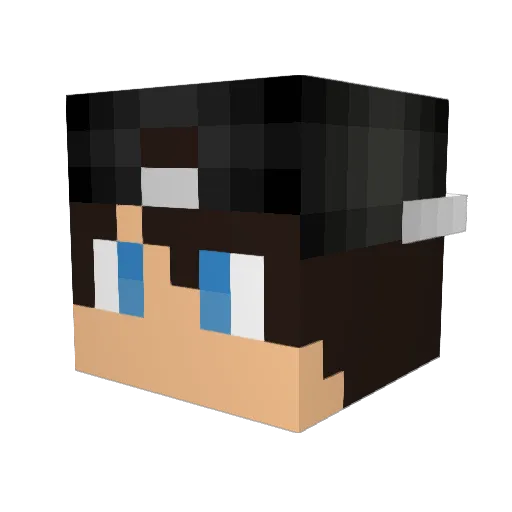 zTectu Minecraft avatar head, 3D render