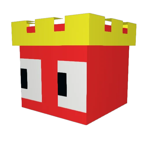 zTeless Minecraft avatar head, 3D render