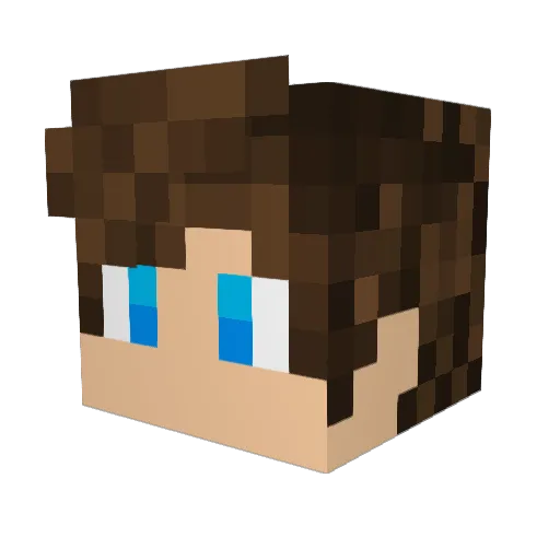 zTheAnto Minecraft avatar head, 3D render