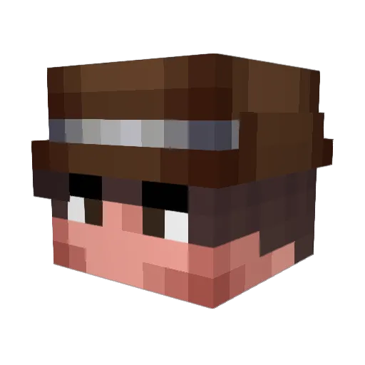 zThiagobr Minecraft avatar head, 3D render