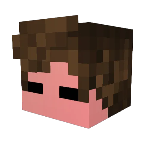 zThyPvpTK Minecraft avatar head, 3D render