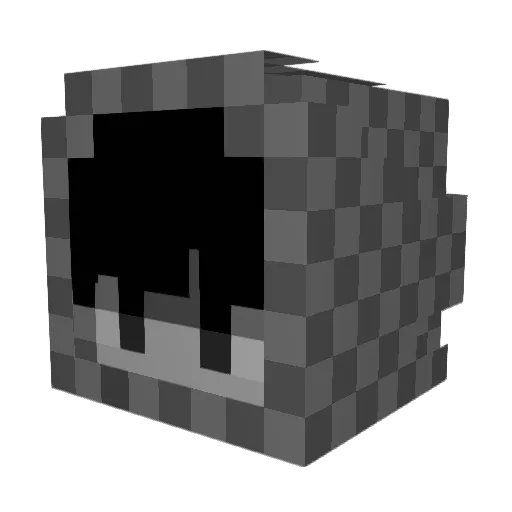 zTiil Minecraft avatar head, 3D render