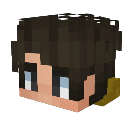 zTofu2 Minecraft avatar head, 3D render