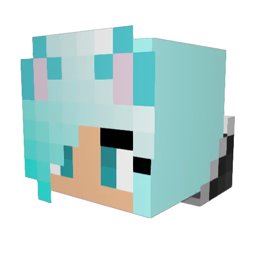 zTold Minecraft avatar head, 3D render