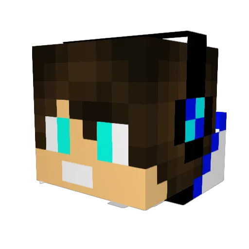 zTom_Gamer Minecraft avatar head, 3D render