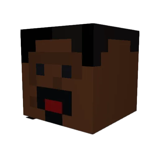 zTranquill Minecraft avatar head, 3D render