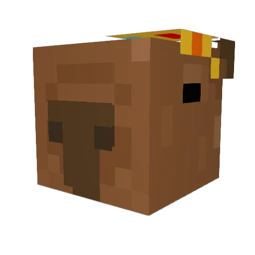 zTrece Minecraft avatar head, 3D render