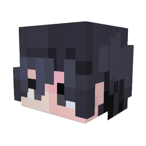 zTsuky Minecraft avatar head, 3D render