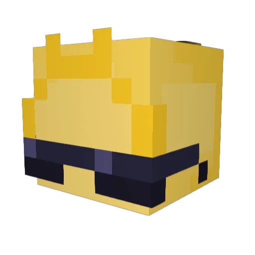 zTuTe Minecraft avatar head, 3D render