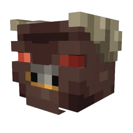 zTuTzz Minecraft avatar head, 3D render