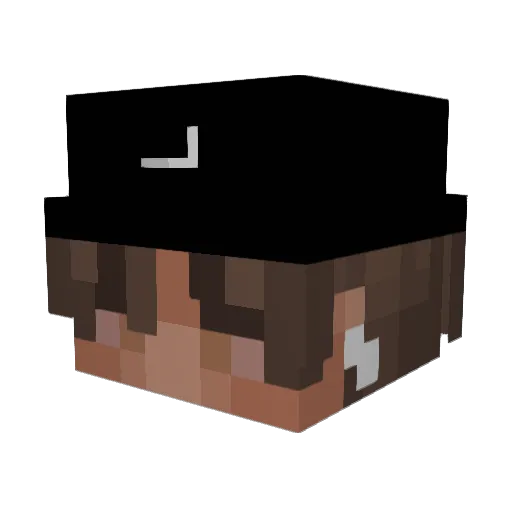 zTusk Minecraft avatar head, 3D render