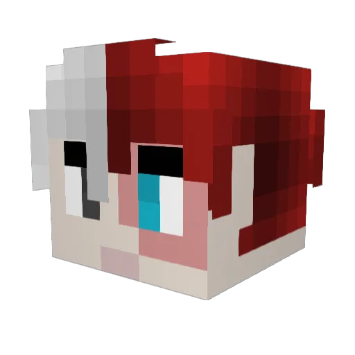 zTye Minecraft avatar head, 3D render