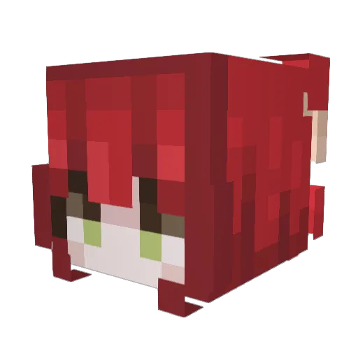 zUnlegit Minecraft avatar head, 3D render