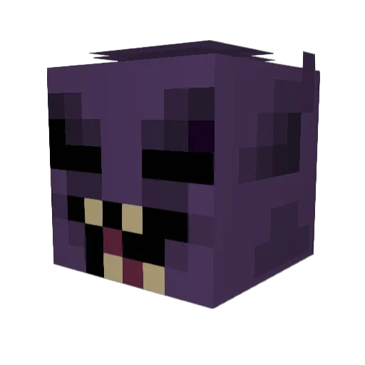 zV0id Minecraft avatar head, 3D render