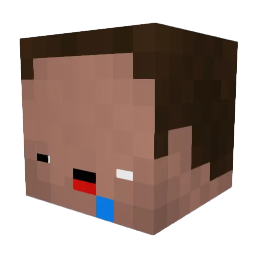 zVaezy Minecraft avatar head, 3D render