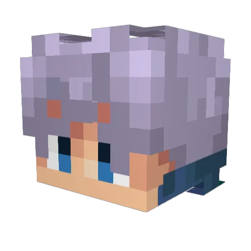zValdur Minecraft avatar head, 3D render