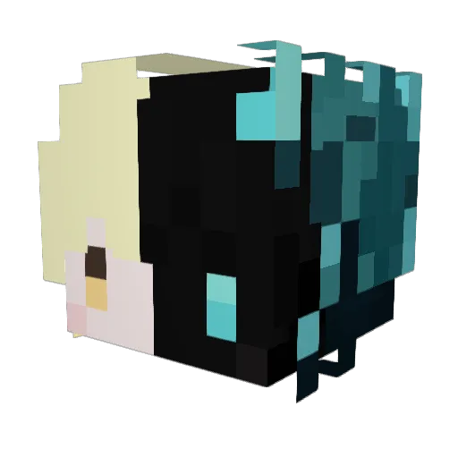 zVantit Minecraft avatar head, 3D render