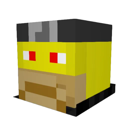 zVenumi Minecraft avatar head, 3D render