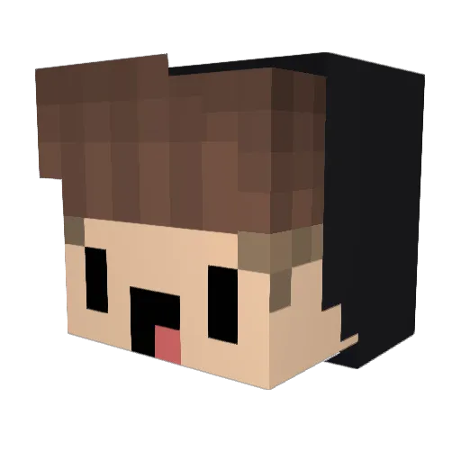 zVernuX Minecraft avatar head, 3D render